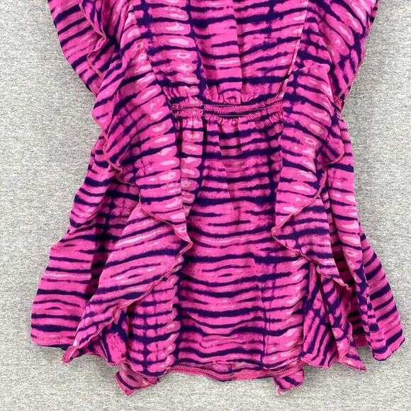 Victorias Secret Dress Womens Small Pink Tie Dye Mini Sleeveless Cover Up Beach - Picture 5 of 12